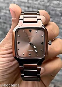 Sleek Black Quartz Watch