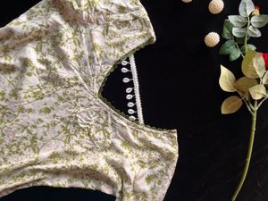 Floral Print Kurta