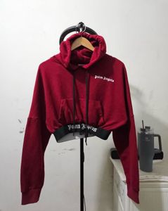 Palm Angels Cropped Hoodie
