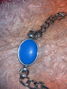 Blue Stone Chain Bracelet
