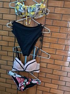 Combo Of Four Imported Fabric Hnm Bra N  Panty