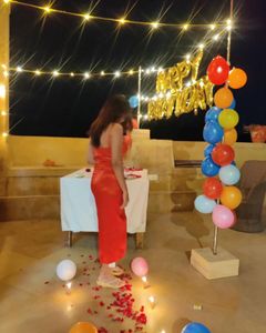 Red Slit Dress