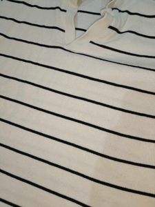 Striped White Polo Shirt