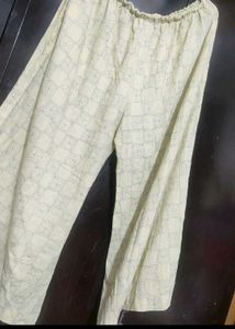 Cream Color Lower Pyjama For 34 Waist