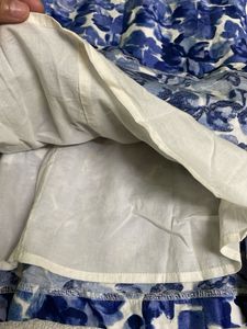 Blue Printed Frok For Women