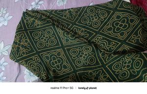 Green Bandhni Saree
