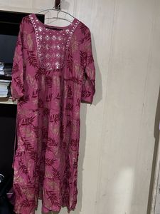 Floral Print Ethnic Kurta