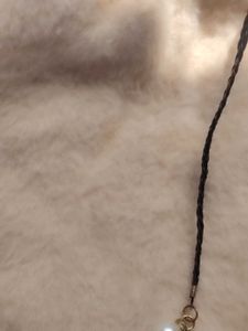 Cream Fuzzy Vest with Tie