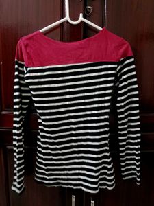 Striped Long Sleeve Top