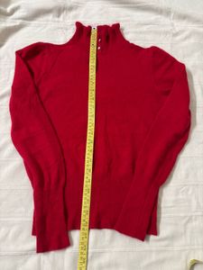 Red Turtleneck Sweater