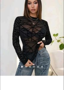 Black Geometric Top