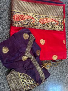 Red art Silk Saree