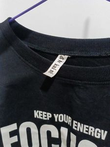 Black Hoodie Crop Top