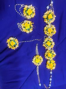 Necklace Earring Set With Arm Band