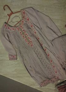 Lavender And Pink Designs Dress 💗✨