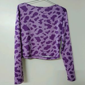Cow print Crop Top