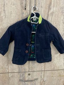 Boys Navy Blue Corduroy Blazer