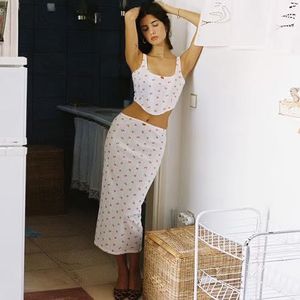 Floral Corset &amp; Skirt Set