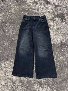 Wide Leg Denim Jeans Black (Covers shoe)