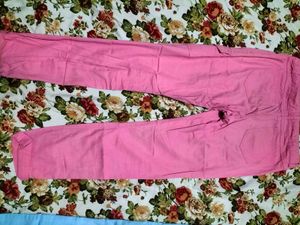 Pink Casual Pants