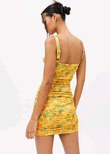 Urban Outfitters Claira Ruched Mini Bodycon Dress