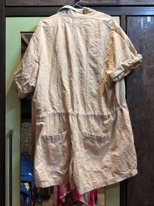 Urban Outfitters Beige Utility Romper