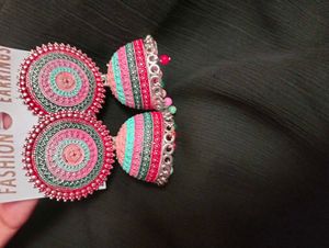 Multi colour Jhumka Earrings