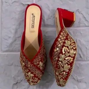 Embroidered Flats &amp; Sandals