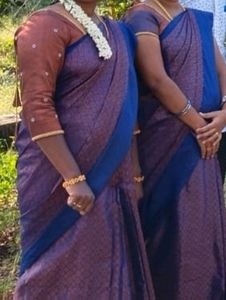 Copper Jari Saree