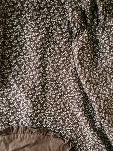 Floral Print Brown Top