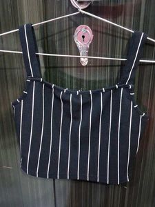 Shein Striped Crop Tank Top Size S