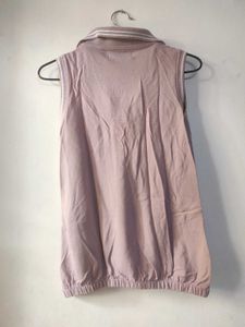 Sleeveless Polo Top