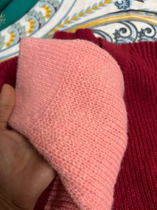 Stylish Two-Tone Women's Sweater