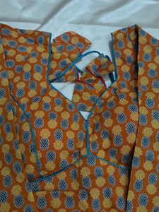 Printed Blouse Orange
