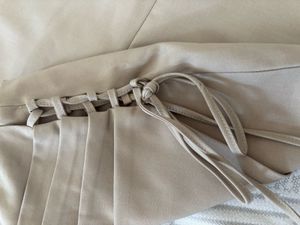 Stylish Taupe Wrap Mini Skirt