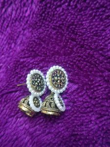 Pearl Jhumka Earrings
