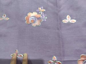 Embroidered Dress Material Cotton Mix