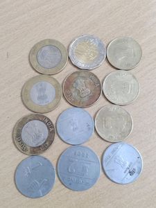 Few Coins Of Rs. 20, 10, 2 And 1