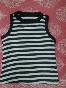 Striped Crop Tank Top