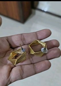 Geometric Gold Earrings