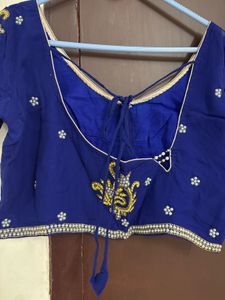 Blue Colour  Saree