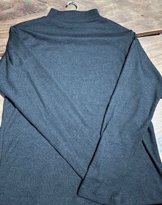 Black Turtle Neck Top
