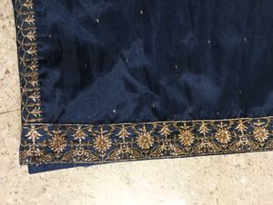 Organza Navy Blue New Dupptta