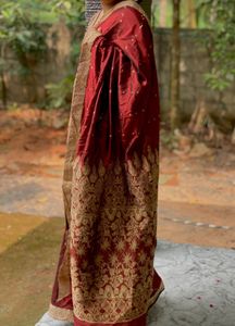 Elegant Maroon Saree