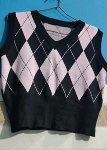 Argyle Knit Vest