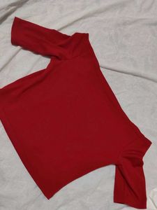 Red Cropped T-Shirt