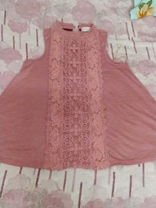Dusty Rose Lace Tank