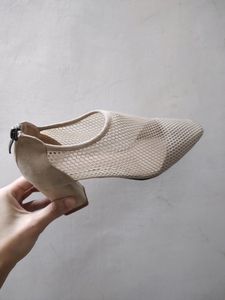 Mesh Breathable Block Heel Ankle Boots ✨