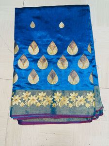 Elegant Blue Silk Saree