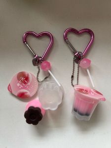 Pink Jelly Pudding Keychain